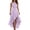 Purple, variant on Halter Neck Dress for Women Elegant Trendy Asymmetrical Ruffle Hem Maxi Dress Cozy Sleeveless Summer Dresses for Wedding Guest Purple S
