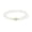 White, variant on ZHOU LIU FU  Yellow Gold Beads Stretch Bracelet White Gemstone Birthstone Gift for Women 6.7inch J1915934