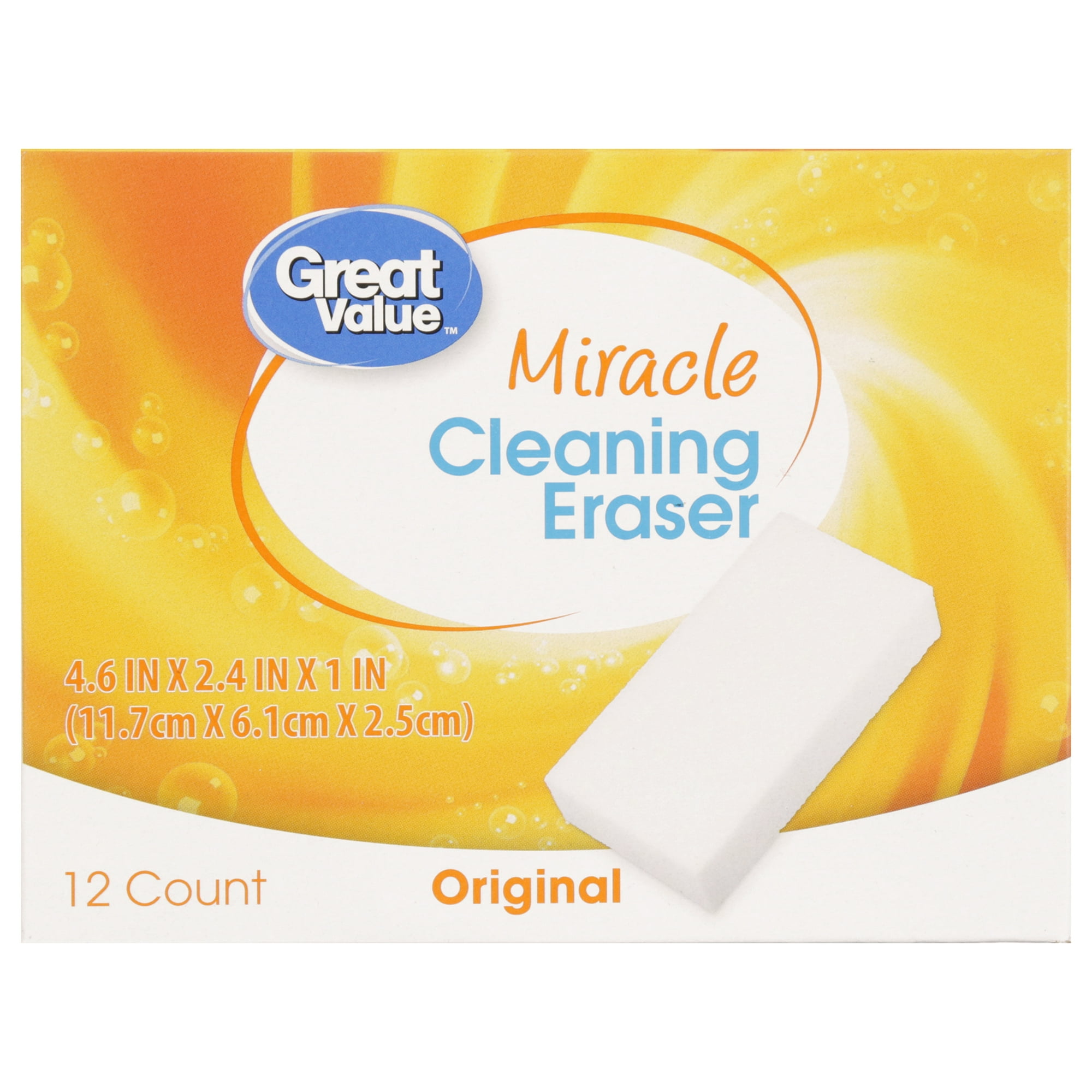 Great Value Original Cleaning Eraser, 12 Count