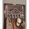 thumbnail image 7 of Heavy Duty Door Hooks Over Door Hook,Over Door Hanger,Over Door Hangers,Space Saving Over Door Coat Hooks for Hanging Coat Towel Bag,White (7 Hooks), 7 of 7