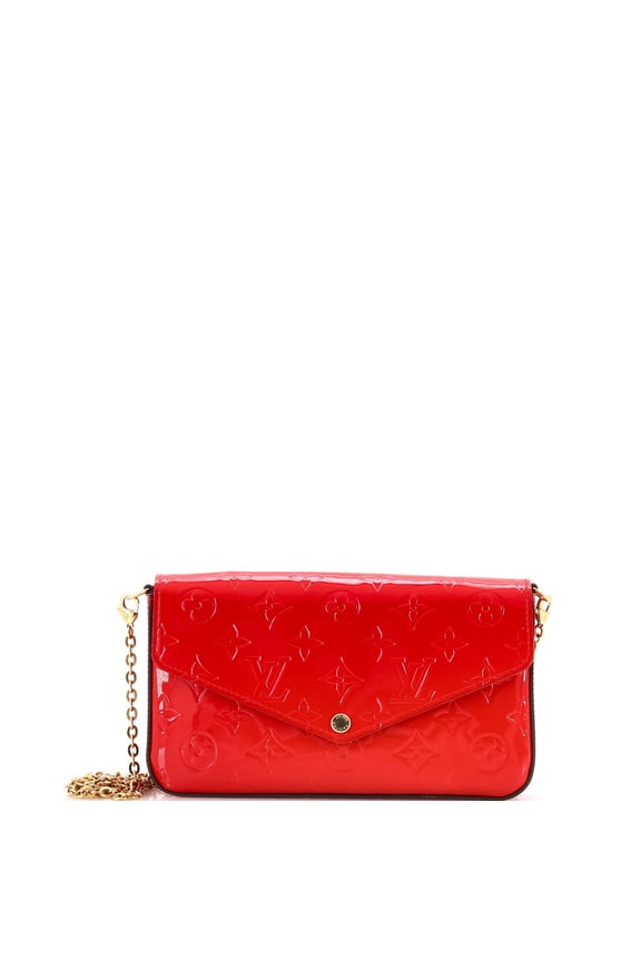 Pre-Owned Felicie Pochette Monogram Vernis By Rebag