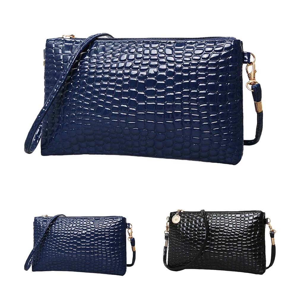 Details about   Crocodile Crossbody Bag For Women Shoulder Bag Luxury PU Leather Bag Handbag New 