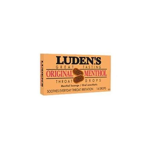 Ludens Great Tasting Original Menthol Throat Drops 14 Drops/box