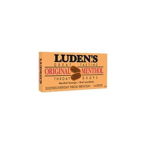 Ludens Great Tasting Original Menthol Throat Drops 14 Drops/box