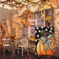 thumbnail image 3 of Fall Garden Flag 12x18 Inch Double Sided, Pumpkin with Bowknot White Dots Small Yard Flags for Outdoor,Seasonal Decor for Thanksgiving Autumn Farmhouse Outside Holiday, 3 of 6