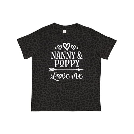

Inktastic Nanny and Poppy Love Me Granddaughter Gift Toddler Boy or Toddler Girl T-Shirt