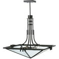 thumbnail image 4 of Meyda Tiffany 112350 27" Square Lineage Clear Inverted Pendant - Bronze, 4 of 4