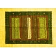 thumbnail image 1 of Ahgly Company Indoor Rectangle Abstract Yellow Contemporary Area Rugs, 6' x 9', 1 of 4