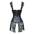 thumbnail image 4 of Breathable Waist Trainer Corset Dress Front Leather Lace up Back Zipper, 4 of 6