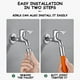 thumbnail image 5 of Extensor de extensión para grifo, extensor para grifo de baño, balcón, cabezal de agua a prueba de salpicaduras (negro, 20cm), 5 of 5
