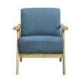 thumbnail image 3 of Lexicon Damala Fauteuil d'Appoint en Tissu Texturé Bleu, 3 of 10