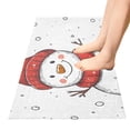 thumbnail image 2 of Red Hat Snowman Bathroom Rug 39x20 Non Slip Quick Dry Washable Bathroom Mats for Bedroom Living Room Kitchen, 2 of 7
