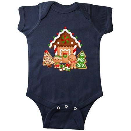 

Inktastic Gingerbread House Christmas Gift Baby Boy or Baby Girl Bodysuit