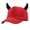 Beige, variant on ZDNIXIAN Devil Horn Baseball Cap, 3D Plush Horn Decor Solid Color Adjustable Costume Hat, Lightweight Structured Crown Unisex Holiday Party Accessory