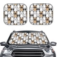 thumbnail image 2 of Disketp French Bulldog 2 Pattern 2 Piece Windshield Sunshades,Folding Windshield Sun Shade for Car SUV Trucks Sedan,Blocks UV Rays Sun Visor Protector-Small, 2 of 6