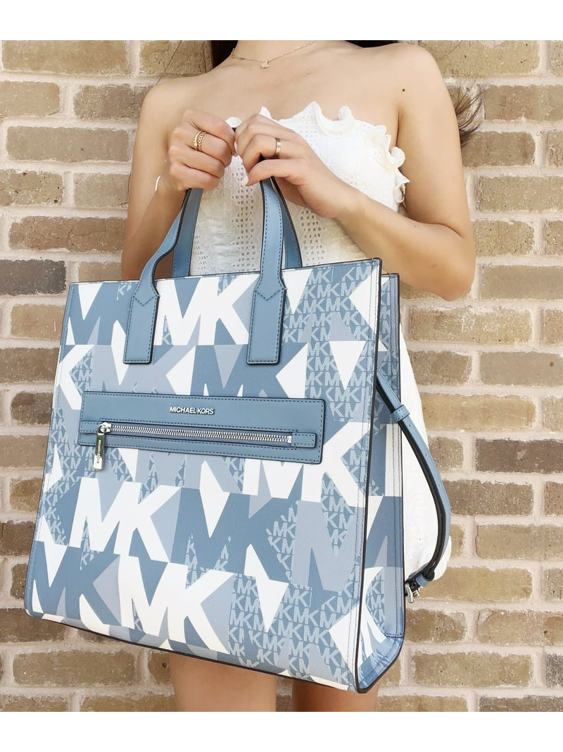 Michael Kors Kenly Large Ns Tote Crossbody Graphic Logo Mk