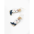 thumbnail image 4 of Way to Celebrate Americana Starry Western Boot Earrings, 4 of 4