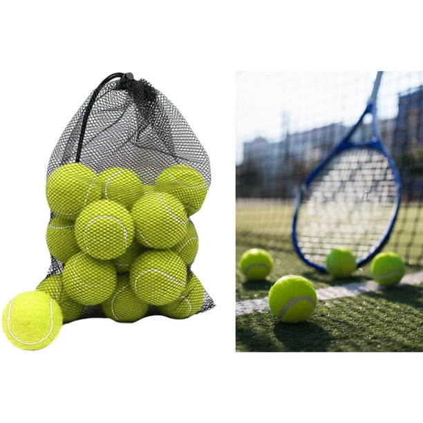 18 Uds Pelotas de Tenis perfecl Resistentes Al Desgaste 2,5 pulgadas Amarillo