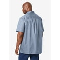thumbnail image 2 of KingSize Men's Big & Tall Wrinkle-Resistant Short Sleeve Button Down, 2 of 5