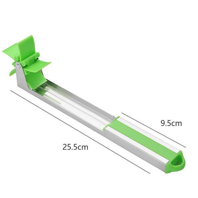 Cortador de sandía Cortador de frutas de acero inoxidable Cuchillo de corte Gadgets de cocina Herramienta de frutas (verde)