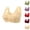 Beige, variant on Bosfbaoi Sports Bras for Women Front-closure Printed Underwear Comfortable Wireless Everyday Bra for Daily Wear