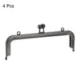 thumbnail image 3 of Uxcell Metal Purse Frames, 8.1" 4Pack Kiss Lock Clasp Frame for Coin Bags Sewing DIY, Black, 3 of 6