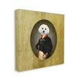thumbnail image 3 of Stupell Industries Funny Classic Vintage Style White Dog Wearing Military Uniform Graphic Art Gallery-Wrapped Canvas Print Wall Art, 17x17, by Amanda Greenwood, 3 of 5