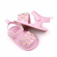 thumbnail image 5 of Otqutp Kids Fashion Shoes Baby Girls PU Leather Soft Open Toe Summer Sandals Flower Princess Flat Shoes For Summer, 5 of 8