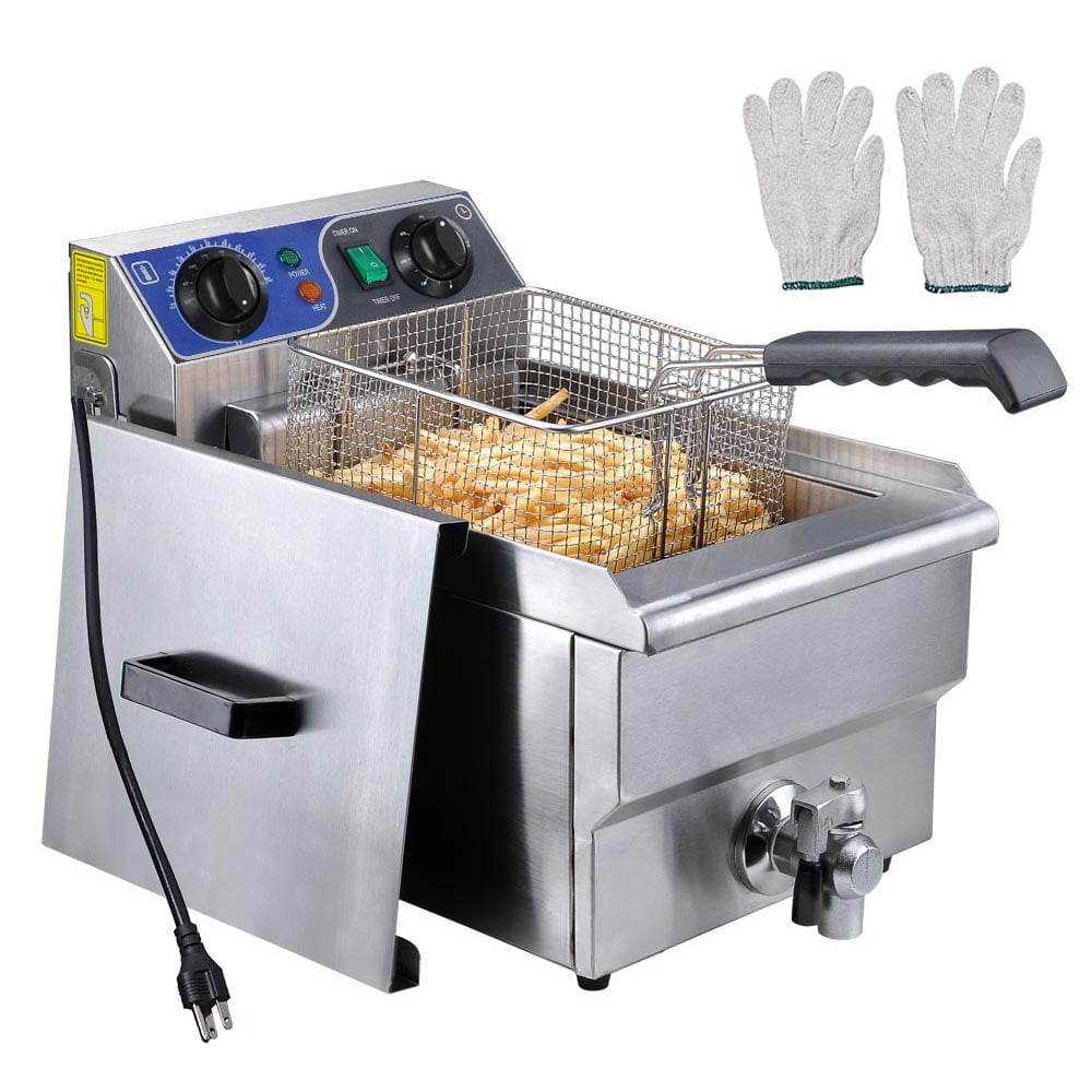 WeChef 11.7L Commercial Electric Deep Fryer Restaurant Countertop Fryer