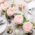 Efavormart 6 ft Blush Silk Peony Garland with Bendable Wire Vines ...