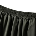 thumbnail image 3 of MIUOWANP Women's Bermuda Shorts Solid Color Casual Pockets Elastic High Waisted Wide Leg A-Line Shorts SizeXXL(12)Black, 3 of 5