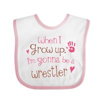 Inktastic Wrestling Future Wrestler Girls Boys or Girls Baby Bib