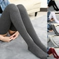 thumbnail image 3 of Ladies Women Wool Knit Thigh-High Over the Knee Socks Long Winter Warm J5H7, 3 of 9