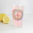 thumbnail image 3 of CafePress - Neon Spiral Peace Sign II - Pint Glass, Drinking Glass, 16 oz. CafePress, 3 of 4