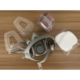 thumbnail image 5 of Respirador Máscara de gas de media cara reutilizable con gafas de seguridad, filtros para pintura, productos químicos, vapor orgánico, carpintería y otra protección laboral, 5 of 5