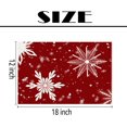 thumbnail image 5 of Christmas Placemats Set of 6 Snowflake Xmas Placemats Table Mats Xmas Linen Dining Table Mats Placemats Winter Table Mats for Kitchen Party Decor 12x18 Inch (Set of 6, Snowflake), 5 of 6