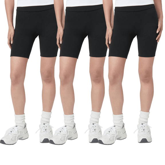 Hue Womens High Waist Cotton Bike Shorts