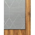 thumbnail image 7 of Unique Loom Matrix Trellis Collection Area Rug - Deco (6' 1" x 9' Rectangle Gray/Ivory), 7 of 7