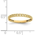 thumbnail image 5 of 14K Yellow Gold Link Design Ring - Ring Size 4.0, 5 of 8