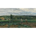 thumbnail image 3 of Johan Ericson 14x10 Black Modern Framed Museum Art Print Titled - Landscape with Cabbage Patch, Concarneau, 3 of 5