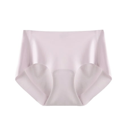 

Women Summer Panties Low Waist Seamless Slims Fit Breathable Soft Elastic Underwear(Soot Purple S)