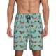 thumbnail image 1 of Balery winter ski Dachshund Pantalones cortos de pijama de punto de algodón para hombre con cinturilla y bolsillos-Medium, 1 of 6