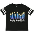 thumbnail image 3 of Inktastic Happy Hanukkah with lit candles Boys or Girls Toddler T-Shirt, 3 of 5