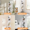 thumbnail image 6 of YOYTOO Corner Shelf Wall Mount, 7 Tier Floating Corner Storage Bookshelves for Living Room Bedroom, White, 6 of 8