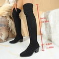 thumbnail image 4 of Birdeem Cuissardes pour Femmes, Talons Hauts Unis d'Hiver, Chaussures Tendance Polyvalentes pour Femmes, 4 of 9