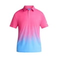 thumbnail image 2 of Birdie Bound Men's and Big Men's Novelty Print Golf Polo Shirt, Sizes S-5XL, 2 of 5