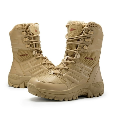 

Outdoor Men s Military Boots Tactical Side Zip Sneaker Boots Hiking Boots