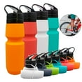 thumbnail image 2 of Water Bottle Folding Design Space-saving Silicone Creative Non-slip Water Cup for Outdoor, 2 of 8