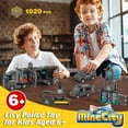 thumbnail image 5 of 1020 Pcs City Police Building Toys Set, 8 in 1 Mobile Command Center Building Block for Boys, Gift for Kids Ages 6-12, Black, 5 of 7