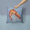 thumbnail image 2 of Carolines Treasures 8153PW1414 Cooked Shrimp Cool Blue Water Fabric Decorative Pillow, 14Hx14W, multicolor, 2 of 4